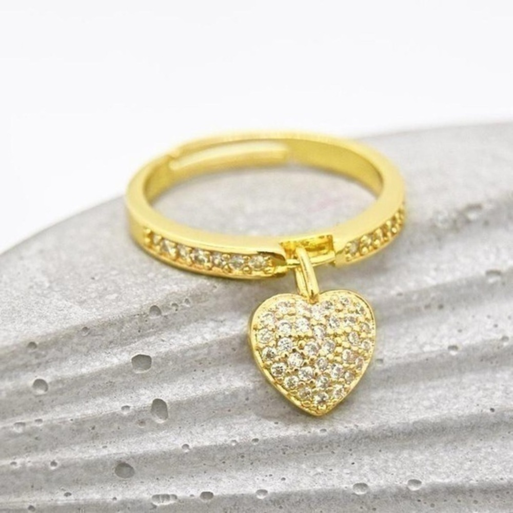 Heart Charm Ring